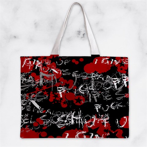 Emo Graffiti Zipper Mini Tote Bag from ArtsNow.com Front
