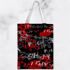 Emo Graffiti Zipper Classic Tote Bag from ArtsNow.com Front