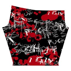 Emo Graffiti Yoga Cropped Leggings from ArtsNow.com Right