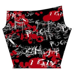 Emo Graffiti Yoga Cropped Leggings from ArtsNow.com Left