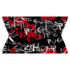 Emo Graffiti Yoga Cropped Leggings from ArtsNow.com Waistband Front