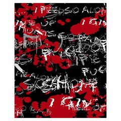 Emo Graffiti Drawstring Pouch (XL) from ArtsNow.com Back
