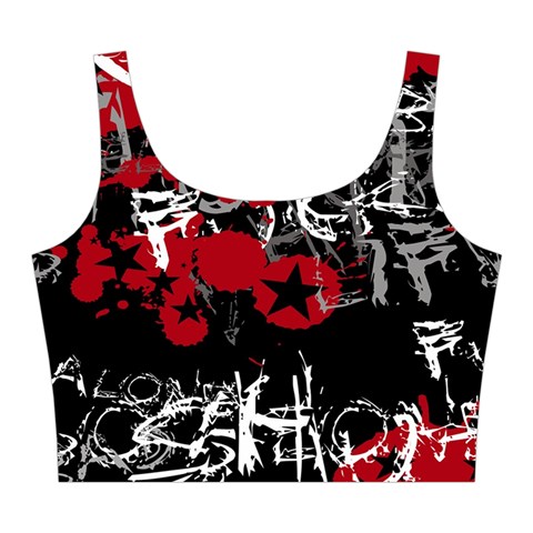 Emo Graffiti Midi Sleeveless Dress from ArtsNow.com Top Front