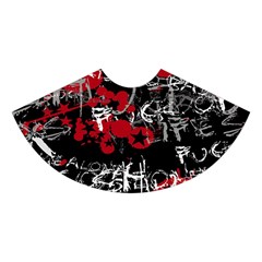 Emo Graffiti Midi Sleeveless Dress from ArtsNow.com Skirt Front