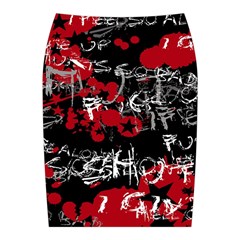 Emo Graffiti Midi Wrap Pencil Skirt from ArtsNow.com Back