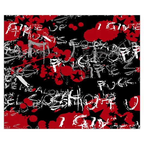 Emo Graffiti Zipper Medium Tote Bag from ArtsNow.com Front