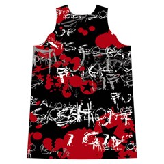 Emo Graffiti Shoulder Cutout Velvet One Piece from ArtsNow.com Back