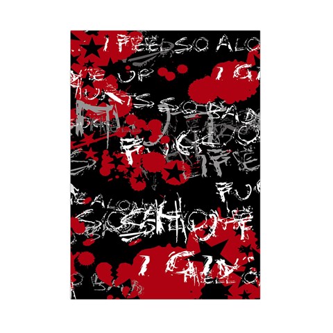 Emo Graffiti Small Tapestry from ArtsNow.com Front