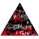 Emo Graffiti Wooden Puzzle Triangle