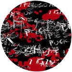 Emo Graffiti Wooden Puzzle Round