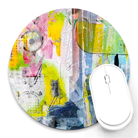 Graffiti Graphic Round Mousepad from ArtsNow.com Front
