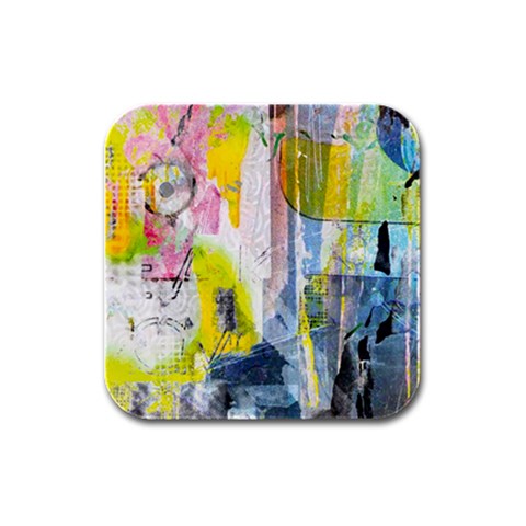 Graffiti Graphic Rubber Square Coaster (4 pack) from ArtsNow.com Front