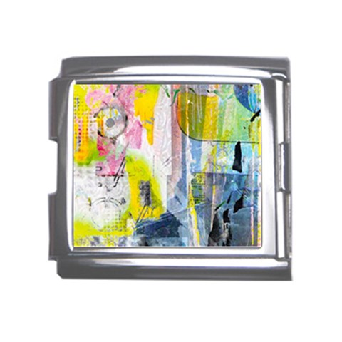 Graffiti Graphic Mega Link Italian Charm (18mm) from ArtsNow.com Front