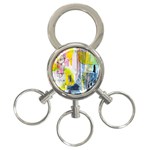 Graffiti Graphic 3-Ring Key Chain