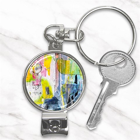Graffiti Graphic Nail Clippers Key Chain from ArtsNow.com Front