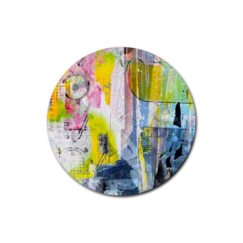 Graffiti Graphic Rubber Round Coaster (4 pack) from ArtsNow.com Front