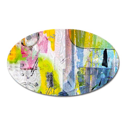 Graffiti Graphic Magnet (Oval) from ArtsNow.com Front