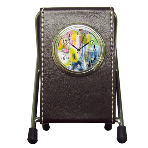 Graffiti Graphic Pen Holder Desk Clock from ArtsNow.com Front