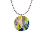 Graffiti Graphic 1  Button Necklace