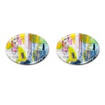 Graffiti Graphic Cufflinks (Oval)