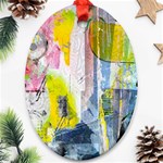 Graffiti Graphic Oval Ornament (Two Sides)