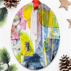 Graffiti Graphic Oval Ornament (Two Sides) from ArtsNow.com Back