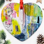 Graffiti Graphic Heart Ornament (Two Sides)