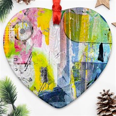 Graffiti Graphic Heart Ornament (Two Sides) from ArtsNow.com Back