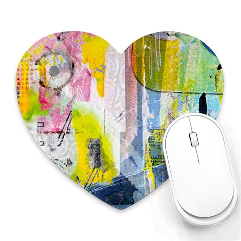 Graffiti Graphic Heart Mousepad from ArtsNow.com Front