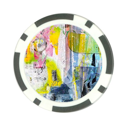 Graffiti Graphic Poker Chip Card Guard from ArtsNow.com Front