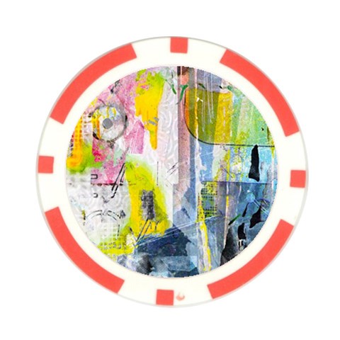 Graffiti Graphic Poker Chip Card Guard from ArtsNow.com Front