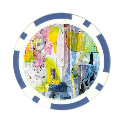 Graffiti Graphic Poker Chip Card Guard from ArtsNow.com Front