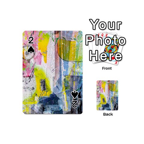 Graffiti Graphic Playing Cards 54 Designs (Mini) from ArtsNow.com Front - Spade2