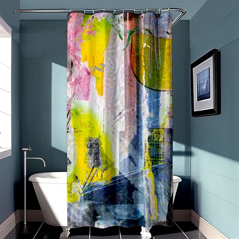 Graffiti Graphic Shower Curtain 36  x 72  (Stall) from ArtsNow.com Curtain(36 X72 ) - 33.26 x66.24  Curtain(36 X72 )