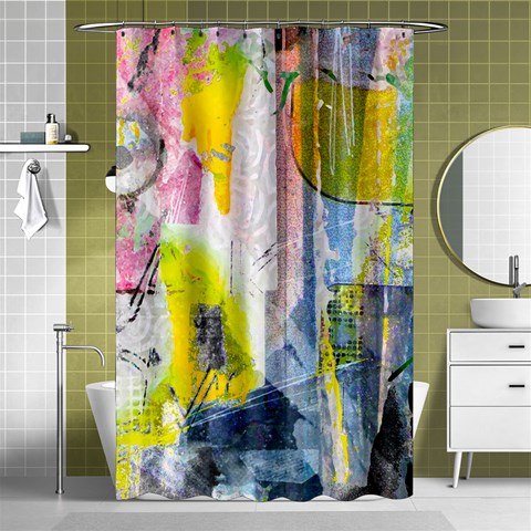 Graffiti Graphic Shower Curtain 48  x 72  (Small) from ArtsNow.com Curtain(48  X 72 ) - 42.18 x64.8  Curtain(48  X 72 )