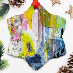 Graffiti Graphic Snowflake Ornament (Two Sides) from ArtsNow.com Back
