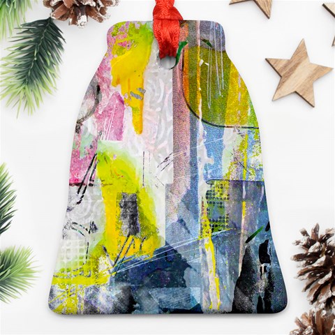 Graffiti Graphic Bell Ornament (Two Sides) from ArtsNow.com Front