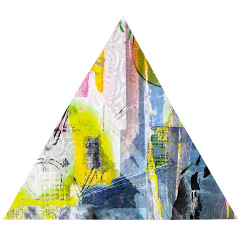 Graffiti Graphic Wooden Puzzle Triangle from ArtsNow.com Front