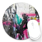 Graffiti Grunge Round Mousepad