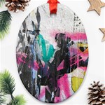 Graffiti Grunge Ornament (Oval)