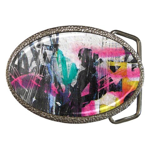 Graffiti Grunge Belt Buckle from ArtsNow.com Front