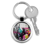 Graffiti Grunge Key Chain (Round)