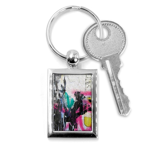 Graffiti Grunge Key Chain (Rectangle) from ArtsNow.com Front