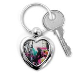 Graffiti Grunge Key Chain (Heart)