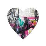 Graffiti Grunge Magnet (Heart)