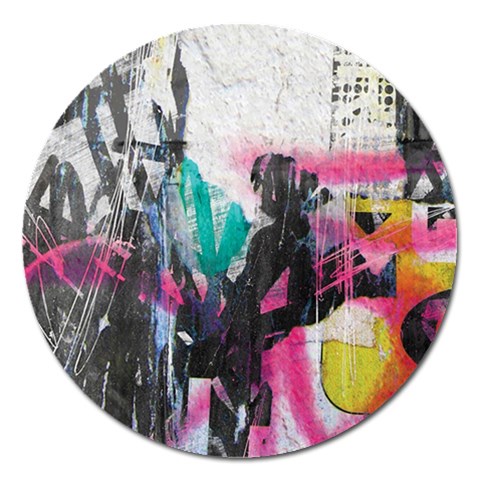 Graffiti Grunge Magnet 5  (Round) from ArtsNow.com Front