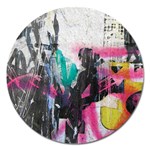 Graffiti Grunge Magnet 5  (Round)