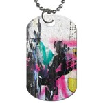 Graffiti Grunge Dog Tag (One Side)