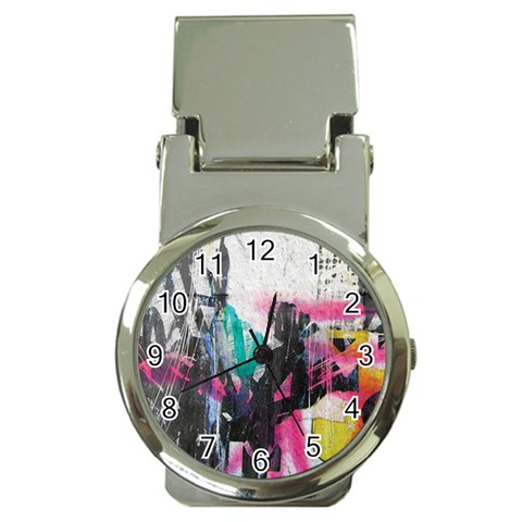 Graffiti Grunge Money Clip Watch from ArtsNow.com Front