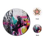 Graffiti Grunge Playing Cards Single Design (Round)